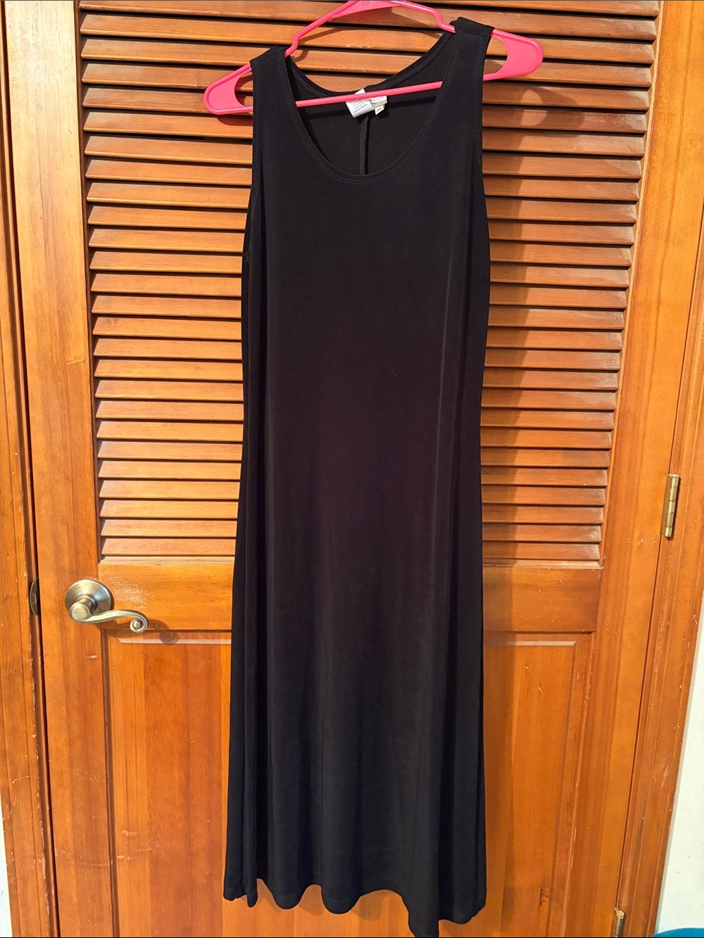 Coldwater Creek Black Sleeveless Maxi Dress